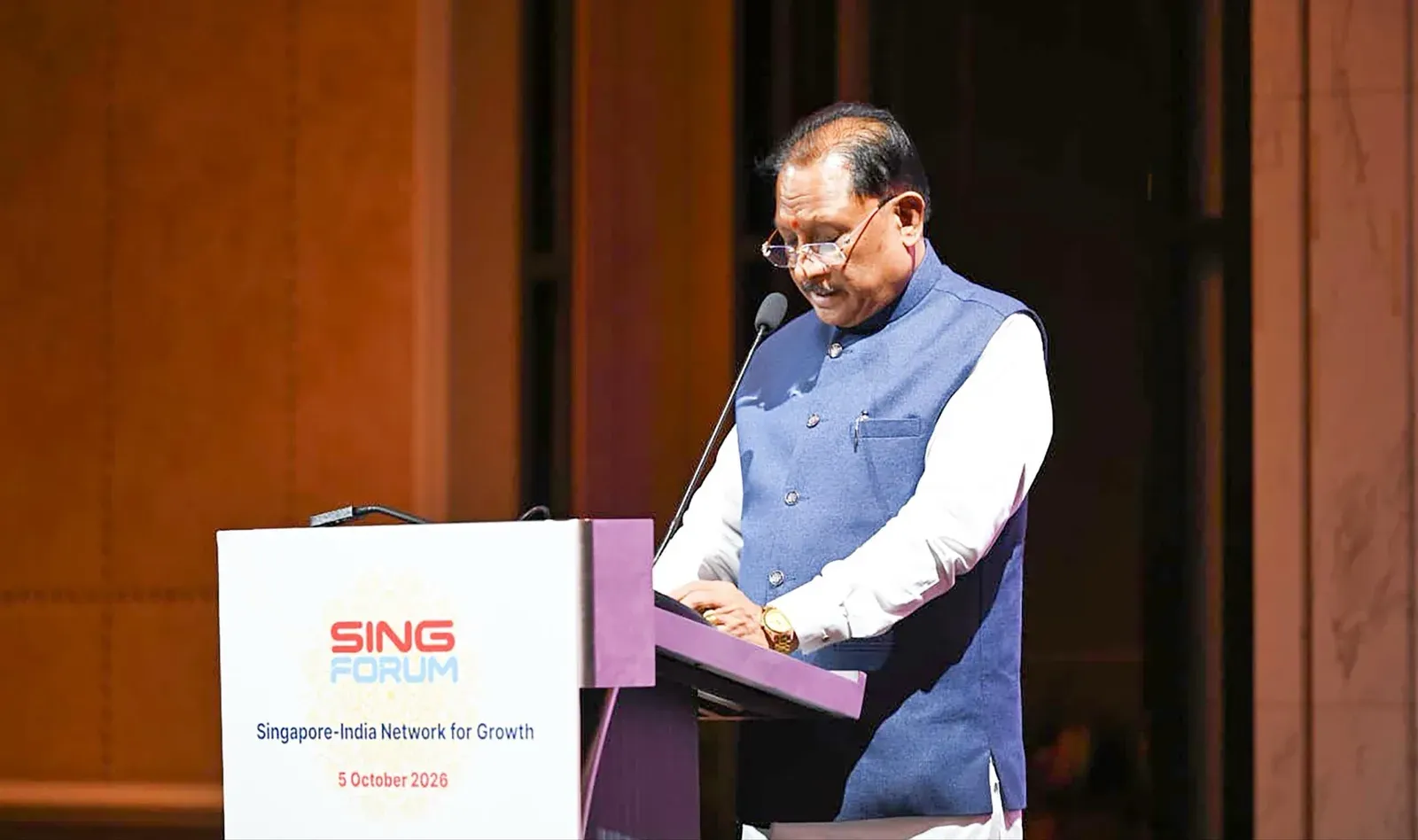 CM Vishnu Deo Sai Represents Chhattisgarh at SING Forum 2026