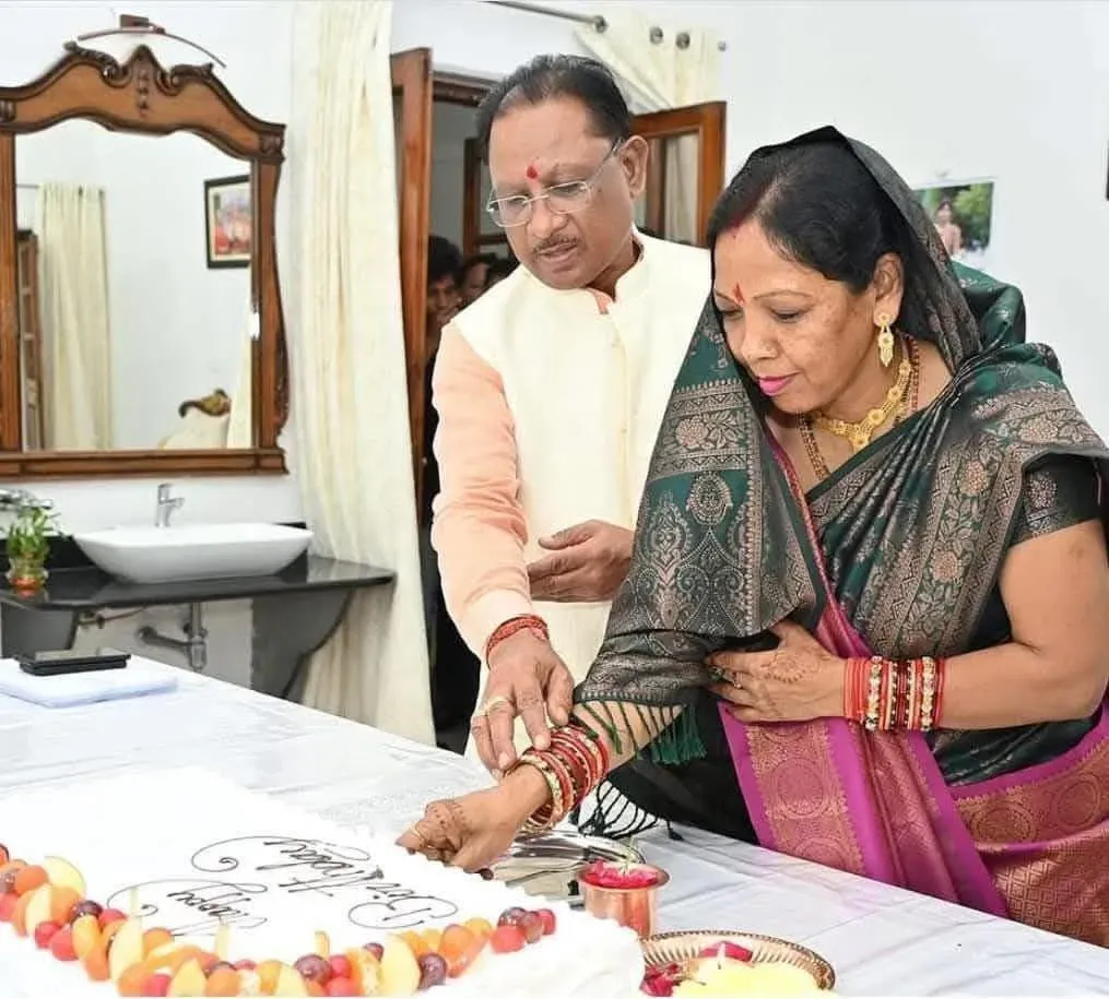 CM Vishnu Deo Sai Thanks Santosh Pandey for Wishes