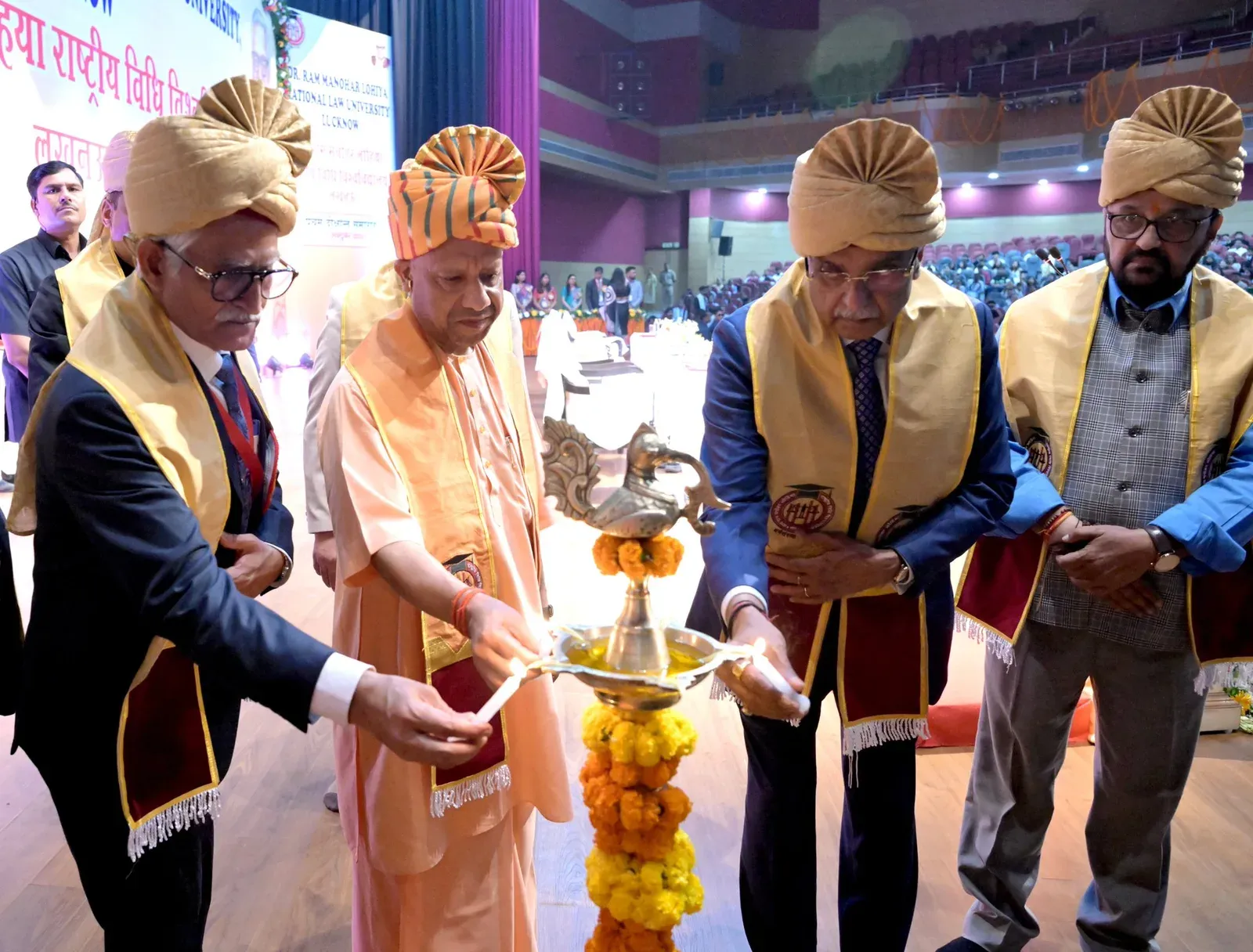 CM Yogi at RMLNLU's 5th Convocation in Lucknow