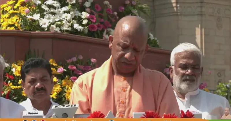 CM Yogi Attends Charan Singh Punyatithi Tribute in Lucknow