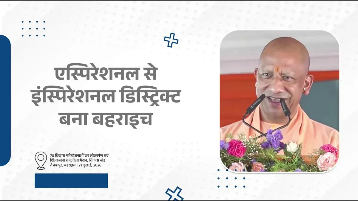 CM Yogi declares Bahraich transformed from Aspirational to Inspirational District