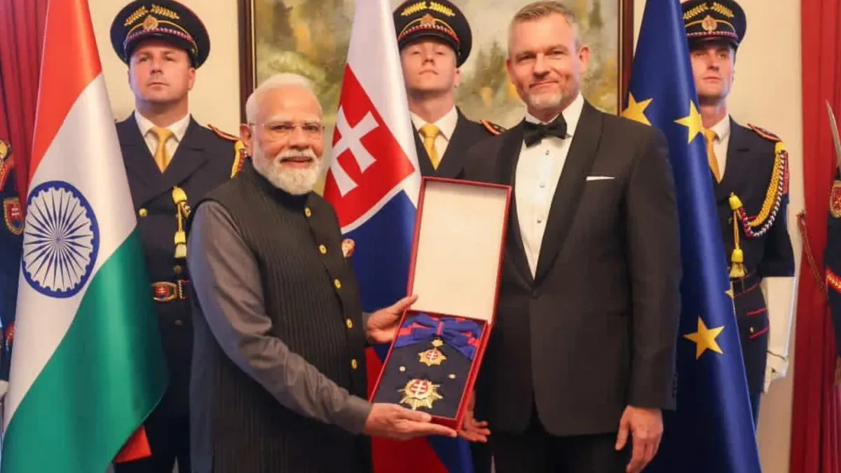 CM Yogi Hails Slovakia Honouring PM Modi with Top State Award