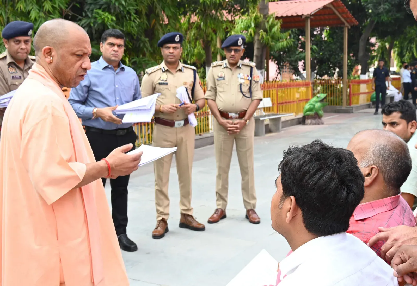 CM Yogi hears citizens at Janata Darshan in Gorakhnath Math