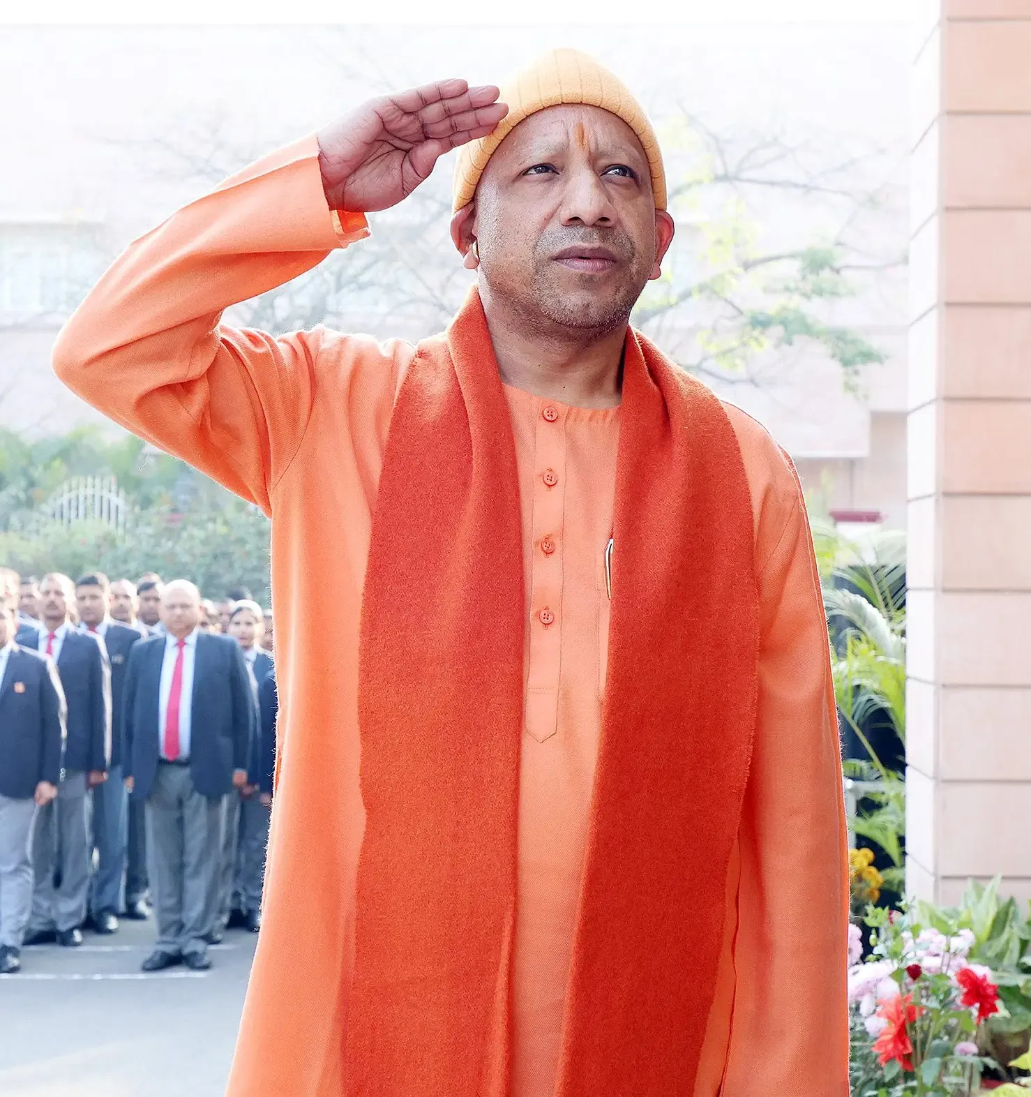 Uttar Pradesh CM Yogi Adityanath Raises National Flag, Sends Warm Wishes to Citizens