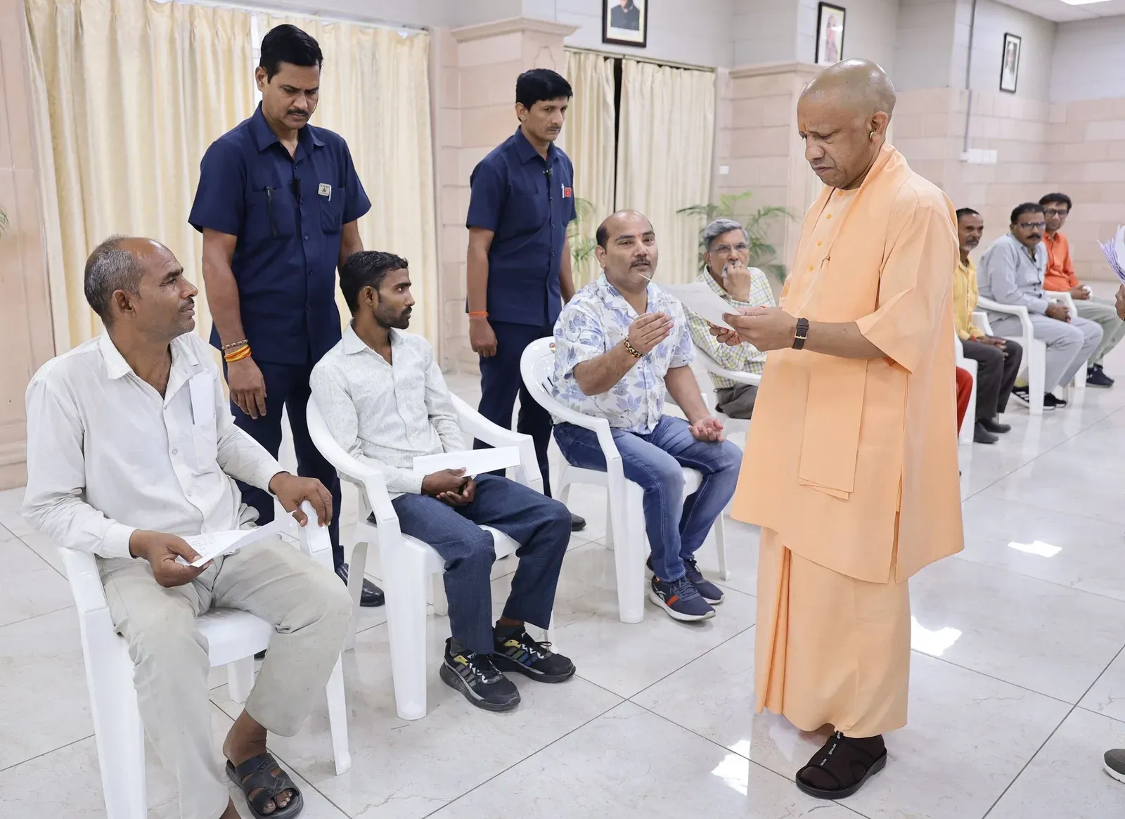 CM Yogi Holds Janata Darshan, Hears Grievances From Across UP