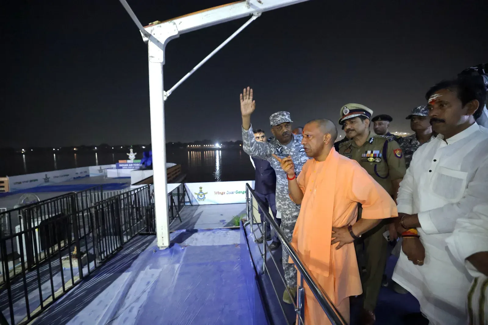 CM Yogi Inspects Namo Ghat for IAF Aerial Display-2026
