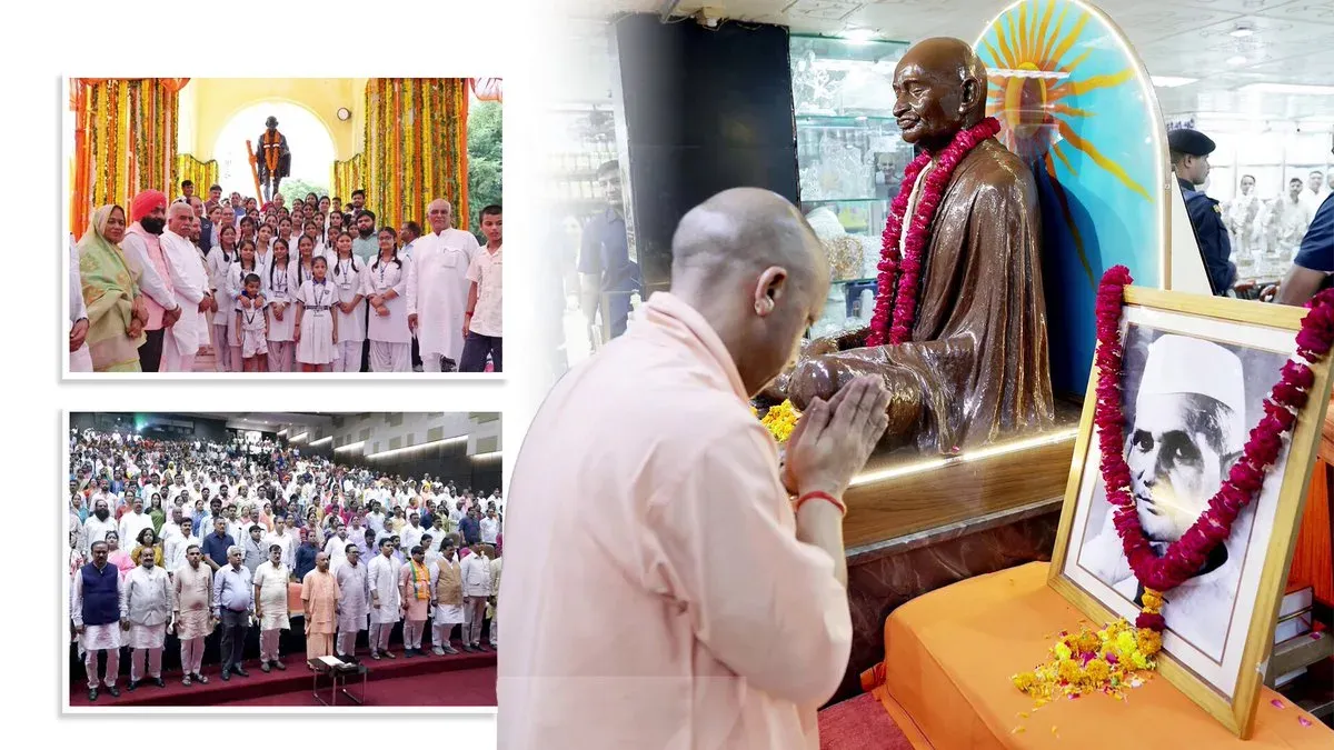CM Yogi invokes Gandhi and Shastri on their birth anniversary