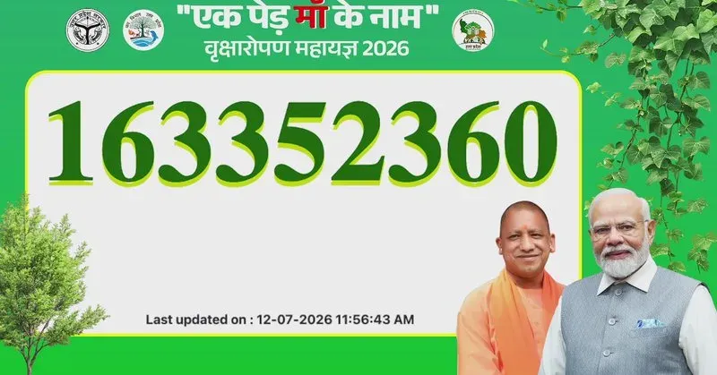 CM Yogi Launches 35-Crore Sapling Drive 'Ek Ped Maa Ke Naam' 2026