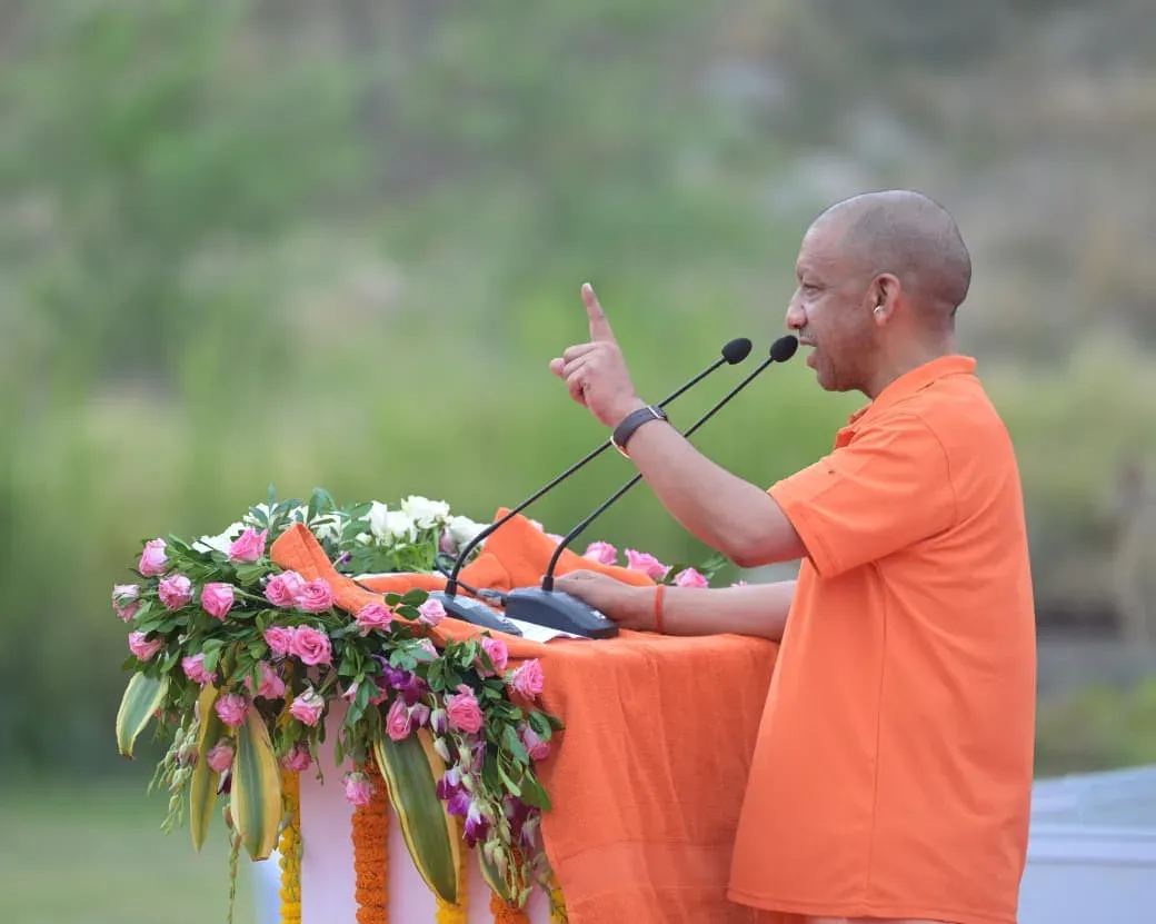CM Yogi leads mass yoga session in Jhansi on Int'l Yoga Day