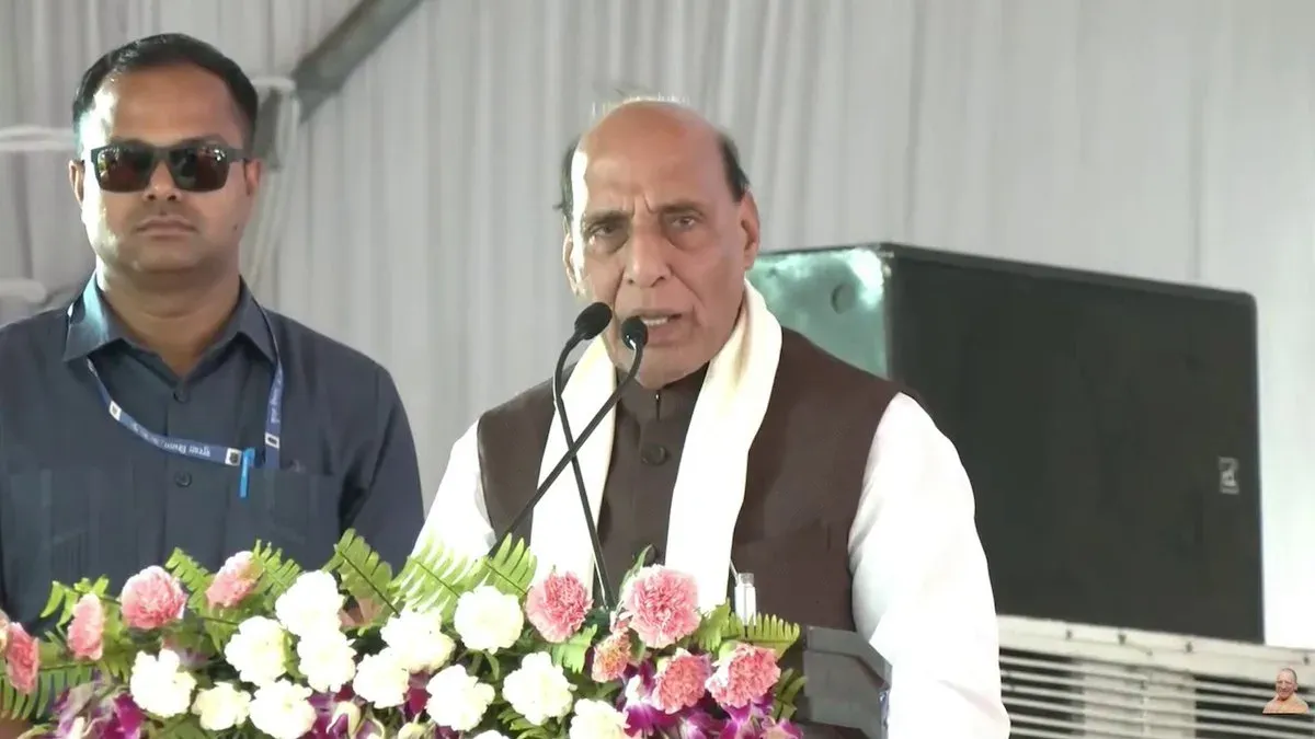 CM Yogi, Rajnath Singh Launch Navy Shaurya Vatika in Lucknow