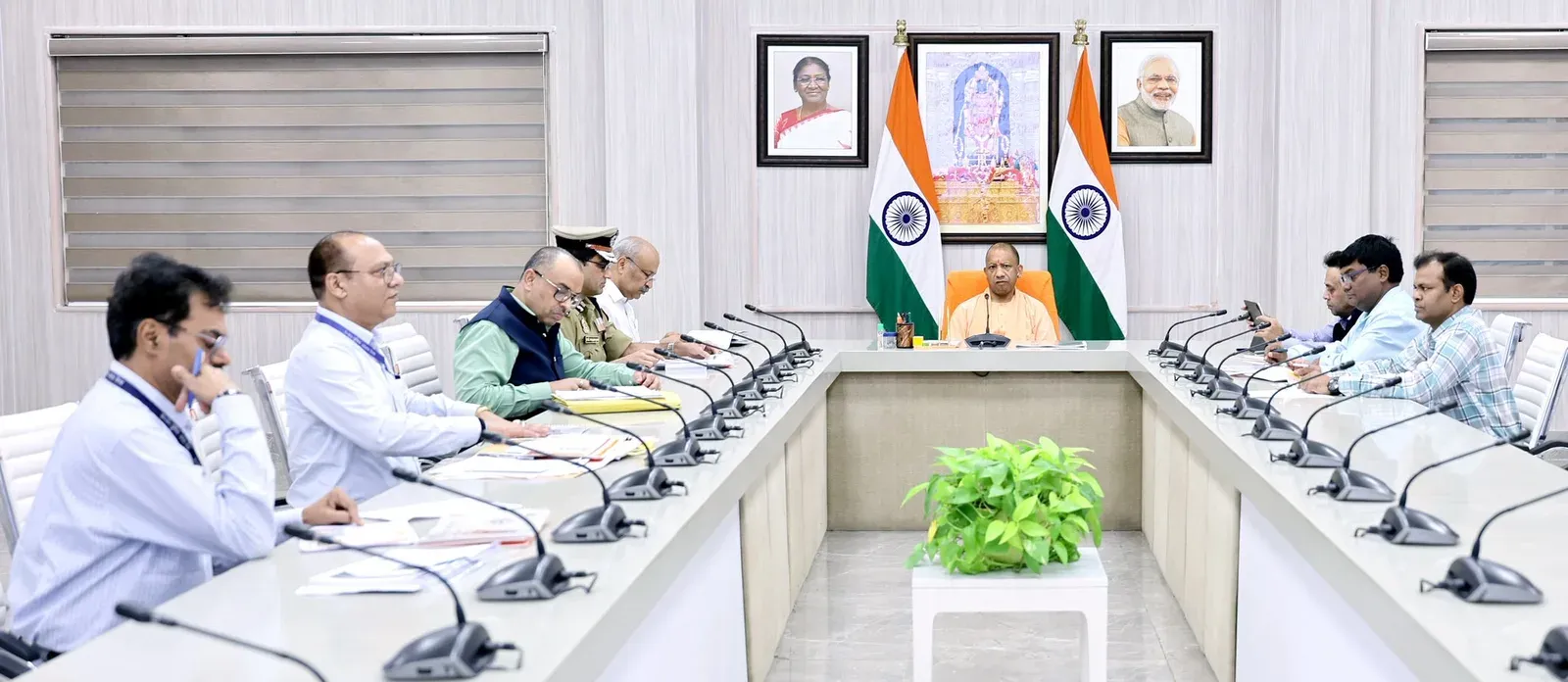 CM Yogi Reviews UP Police Housing Corp, Stresses Quality