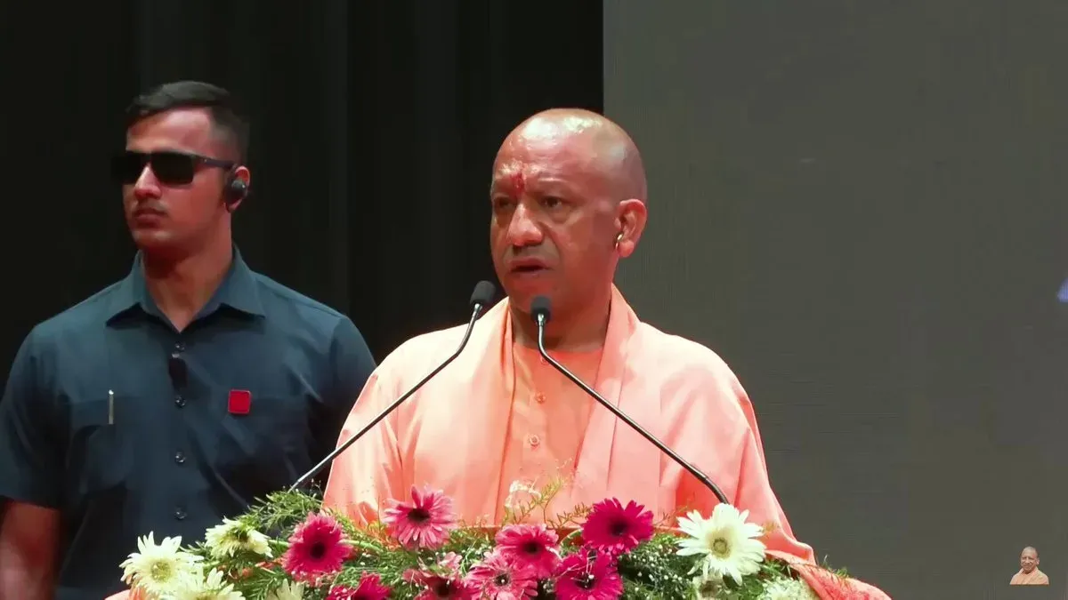 CM Yogi Says SP Removed Sant Ravidas Name from Bhadohi