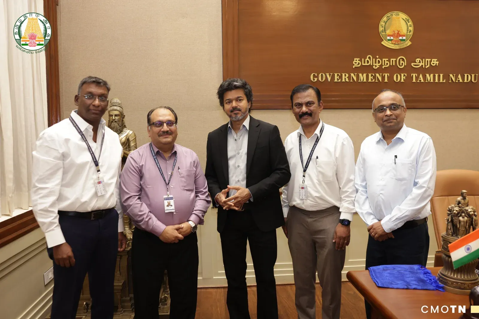 CMC Vellore delegation meets CM Joseph Vijay at Secretariat