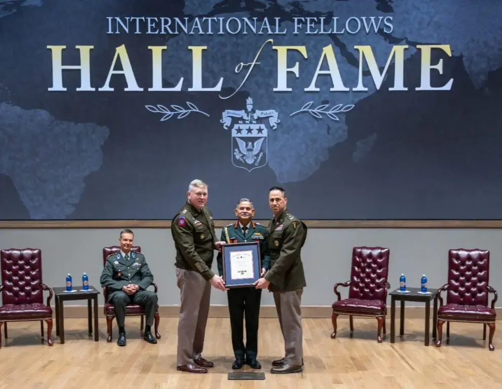 Historic: COAS Gen Dwivedi Joins International Hall of Fame at US Army War College