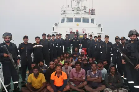 Did the Coast Guard apprehend a Bangladeshi boat with 28 fishermen in the Bay of Bengal?