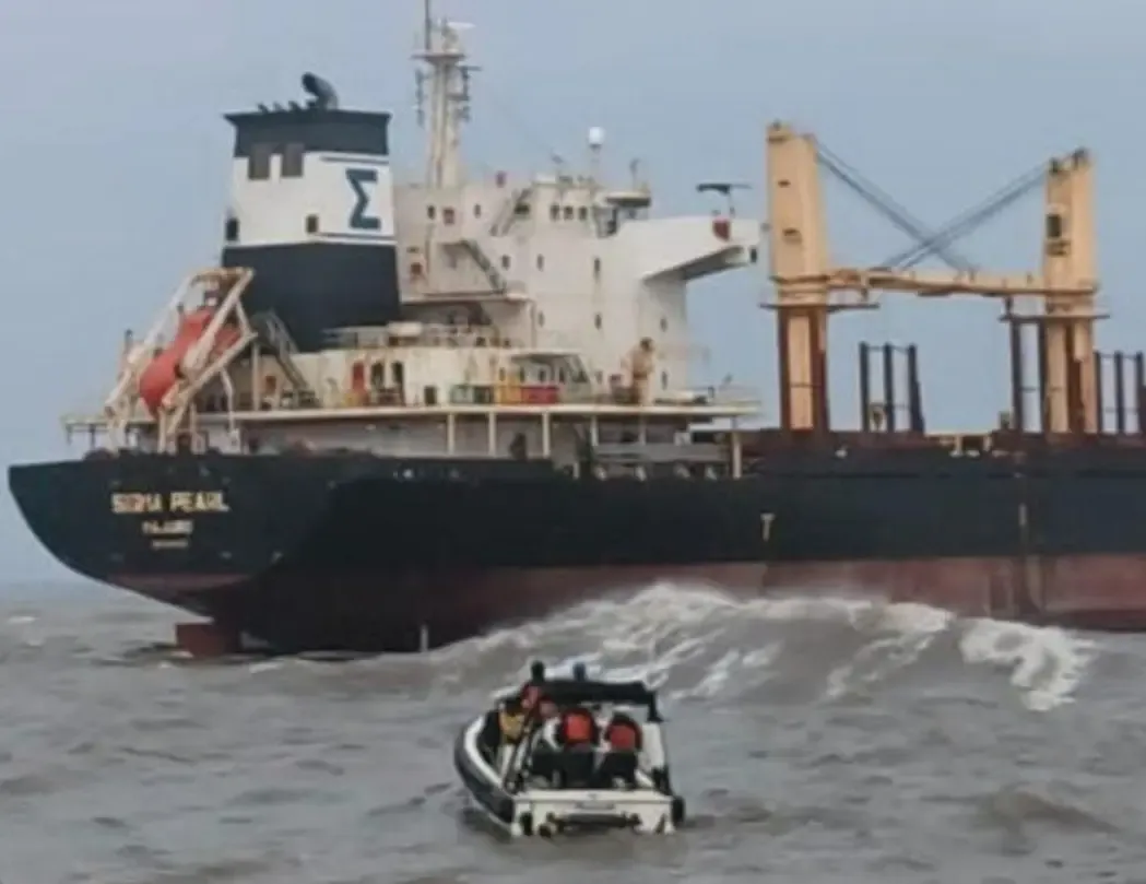 Coast Guard rescues all 20 crew from cyclone-stranded MV Sigma Pearl off Andhra coast