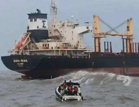 Coast Guard rescues all 20 crew from cyclone-stranded MV Sigma Pearl off Andhra coast