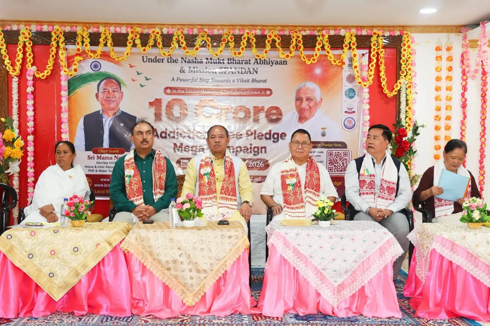 Arunachal HM Mama Natung leads anti-drug pledge drive in Itanagar