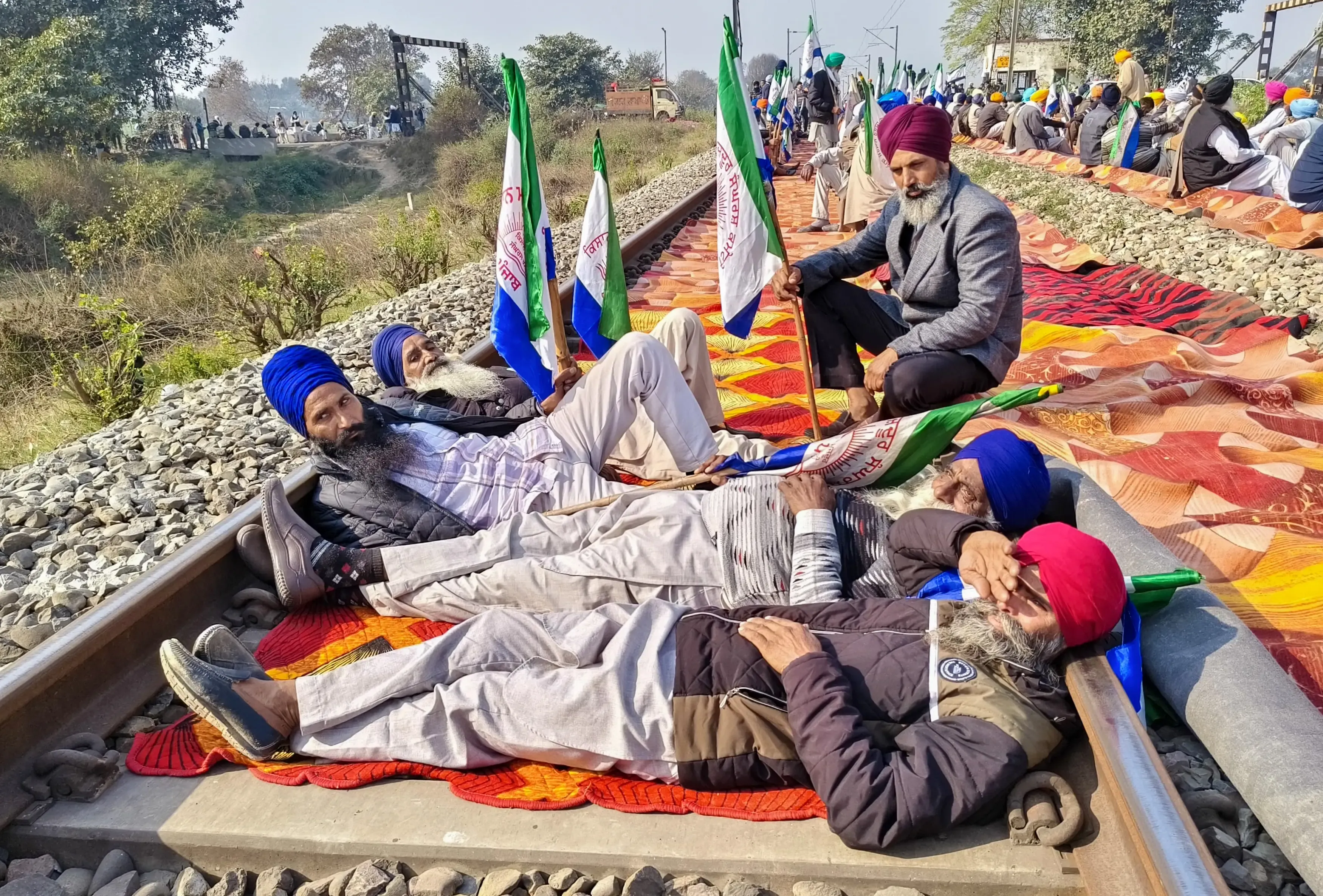 Railway Passengers Disrupted by Farmers' 'Rail Roko' Demonstration in Punjab