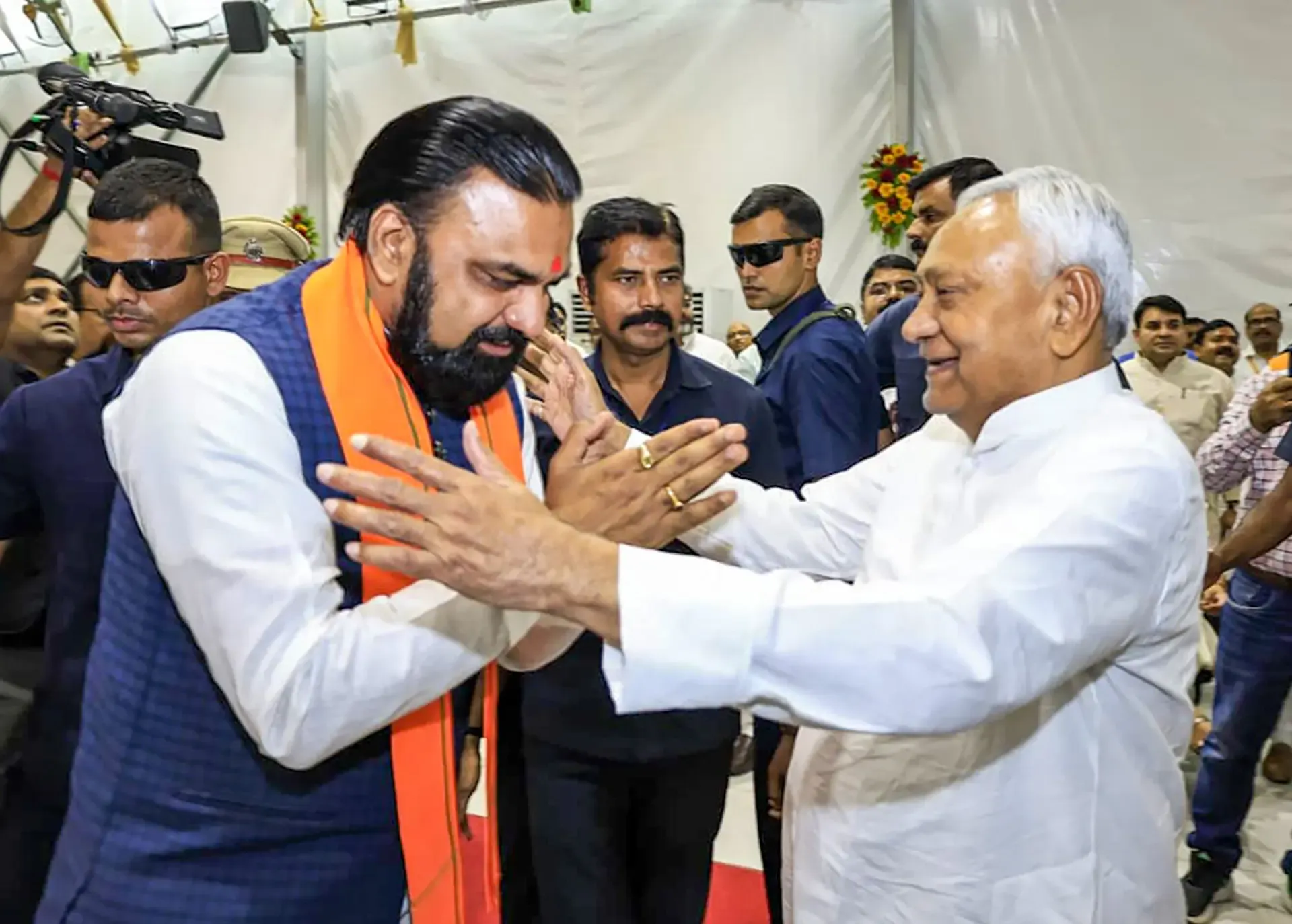 Nitish Kumar Hails New CM Samrat Choudhary, Envisions Rapid Development for Bihar