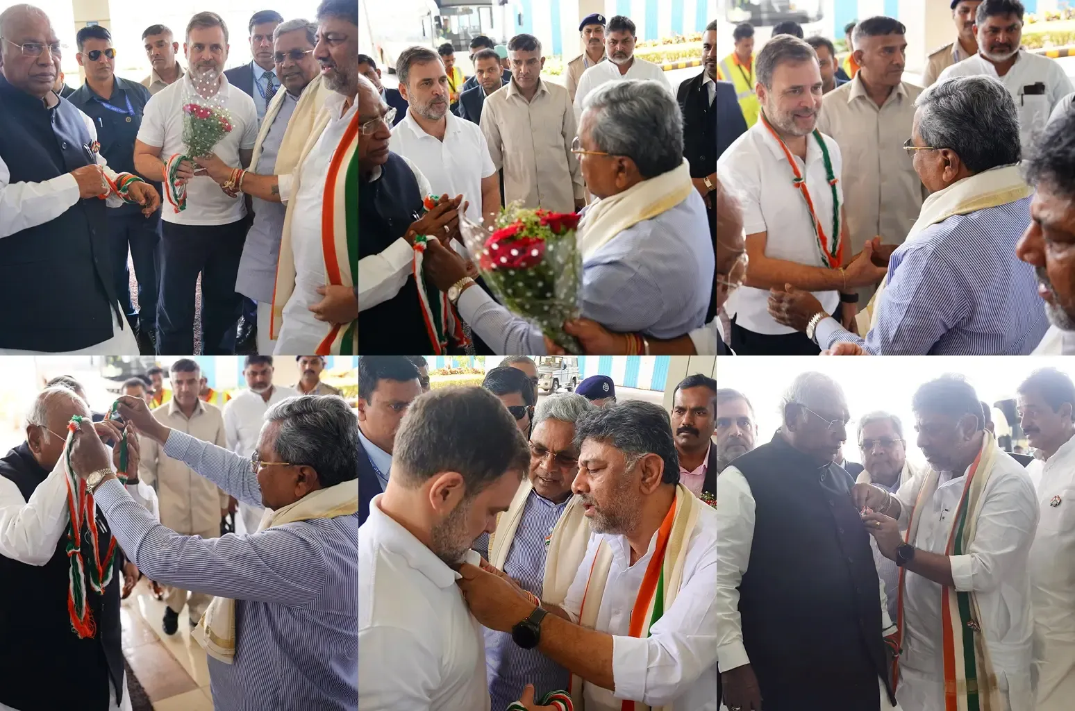 Centenary Celebrations of Congress: Rahul Gandhi and Kharge Arrive in Belagavi