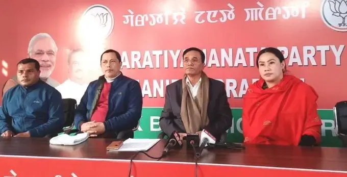 BJP Alleges Congress Ties with Kuki Groups in Manipur