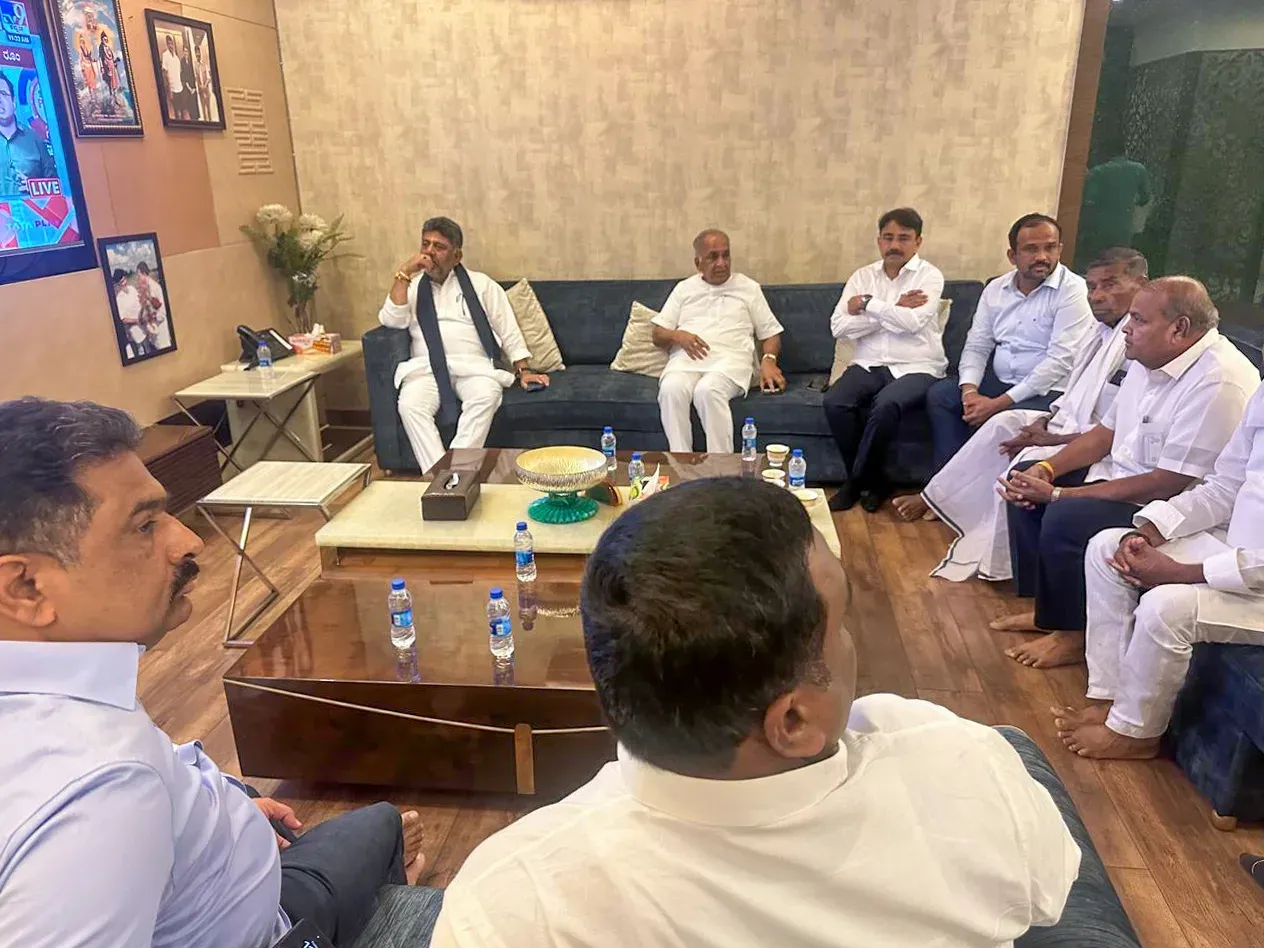 Karnataka CLP meets at Vidhana Soudha; D.K. Shivakumar set to be named CM today