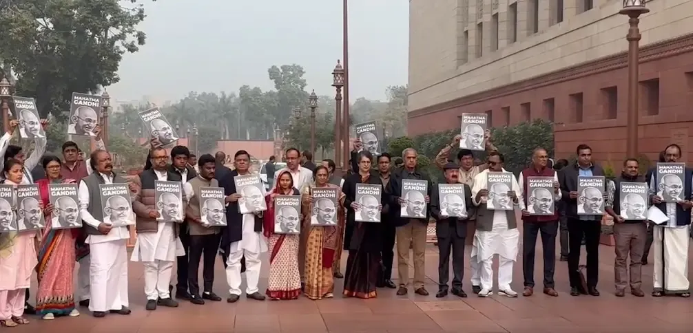 Why Are Congress MPs Protesting in the Parliament Complex?