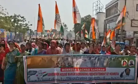 Why is Congress Protesting in Tripura Over MGNREGA?