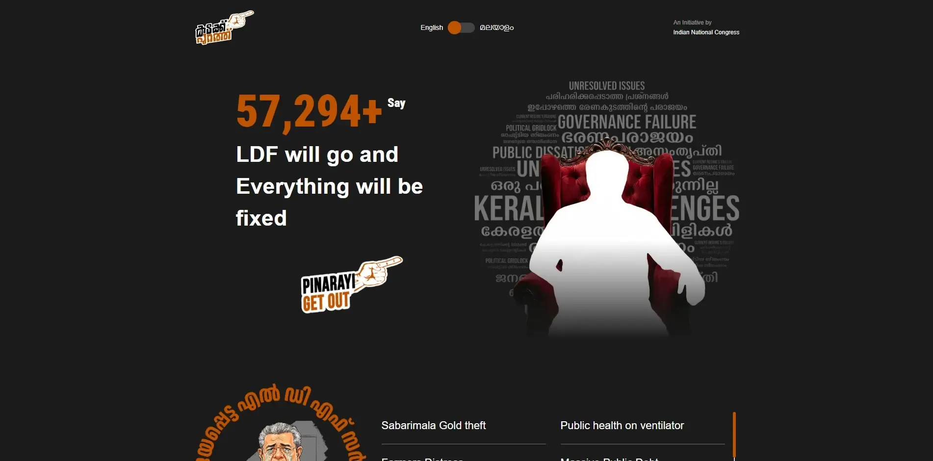 Has Congress Revived the ‘Kadakku Purathu’ Slogan to Target CM Vijayan?