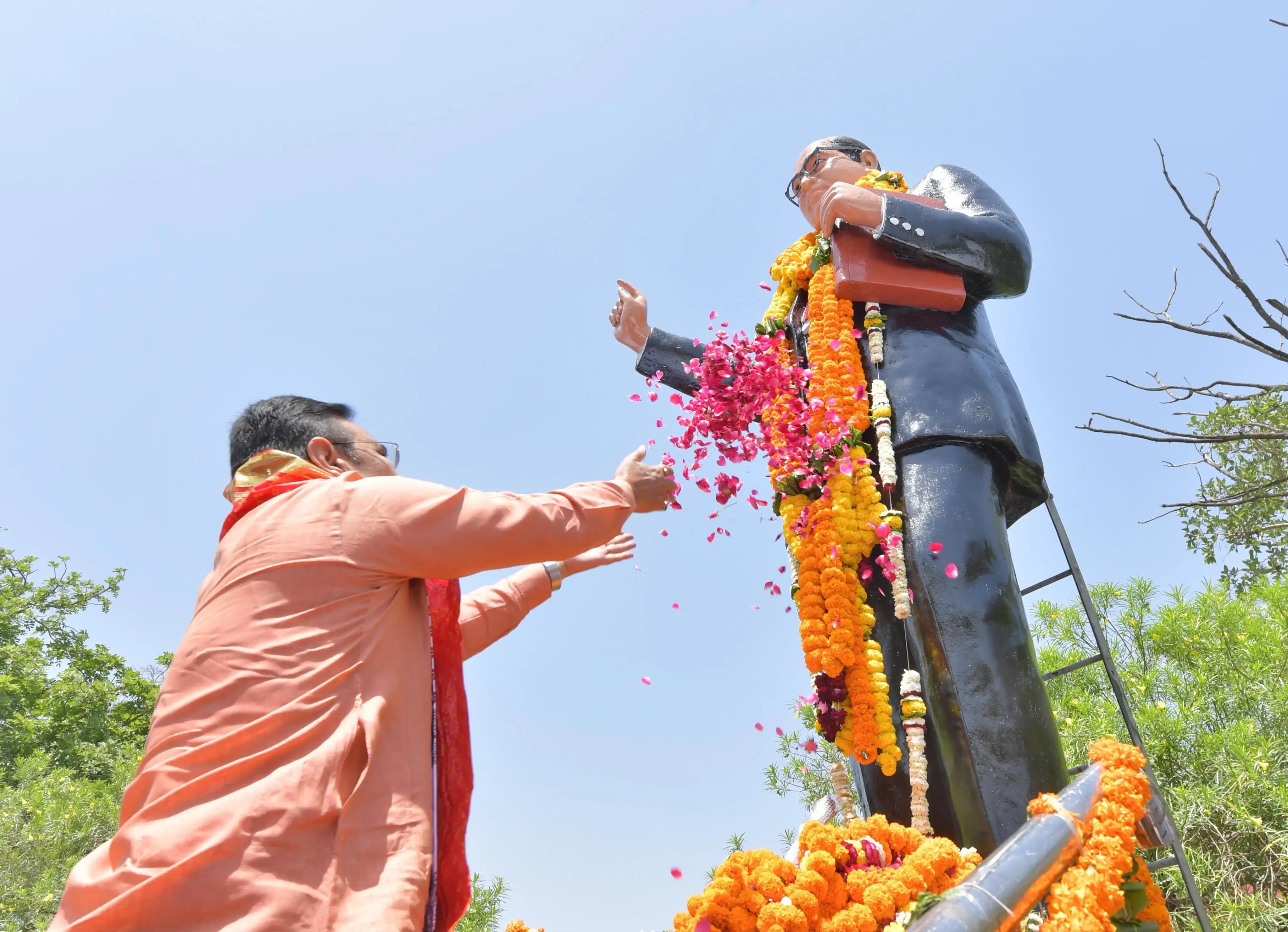 Rajasthan CM Bhajan Lal Sharma Critiques Congress on Ambedkar's Legacy