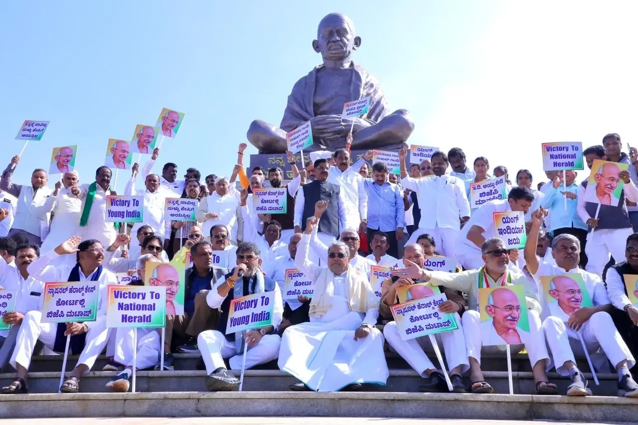 Did Congress Protest in Karnataka Over the National Herald Case?