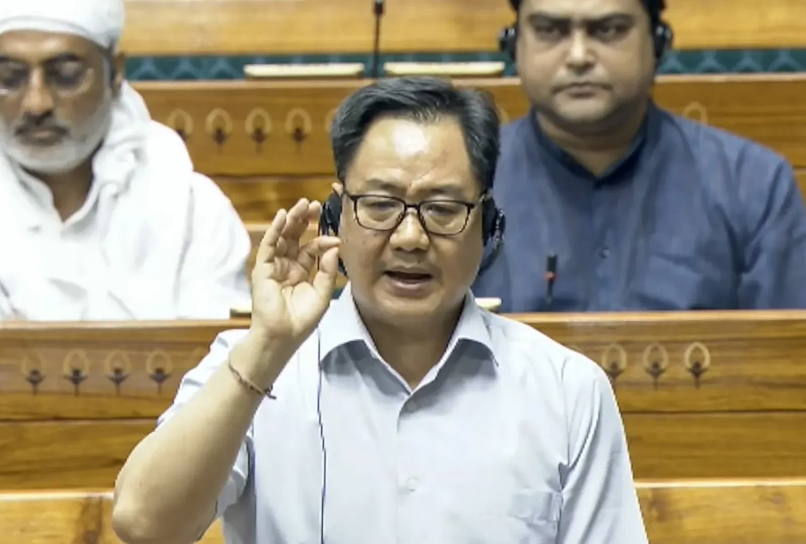 Rijiju warns Congress: Disrupting Parliament over NEET will backfire