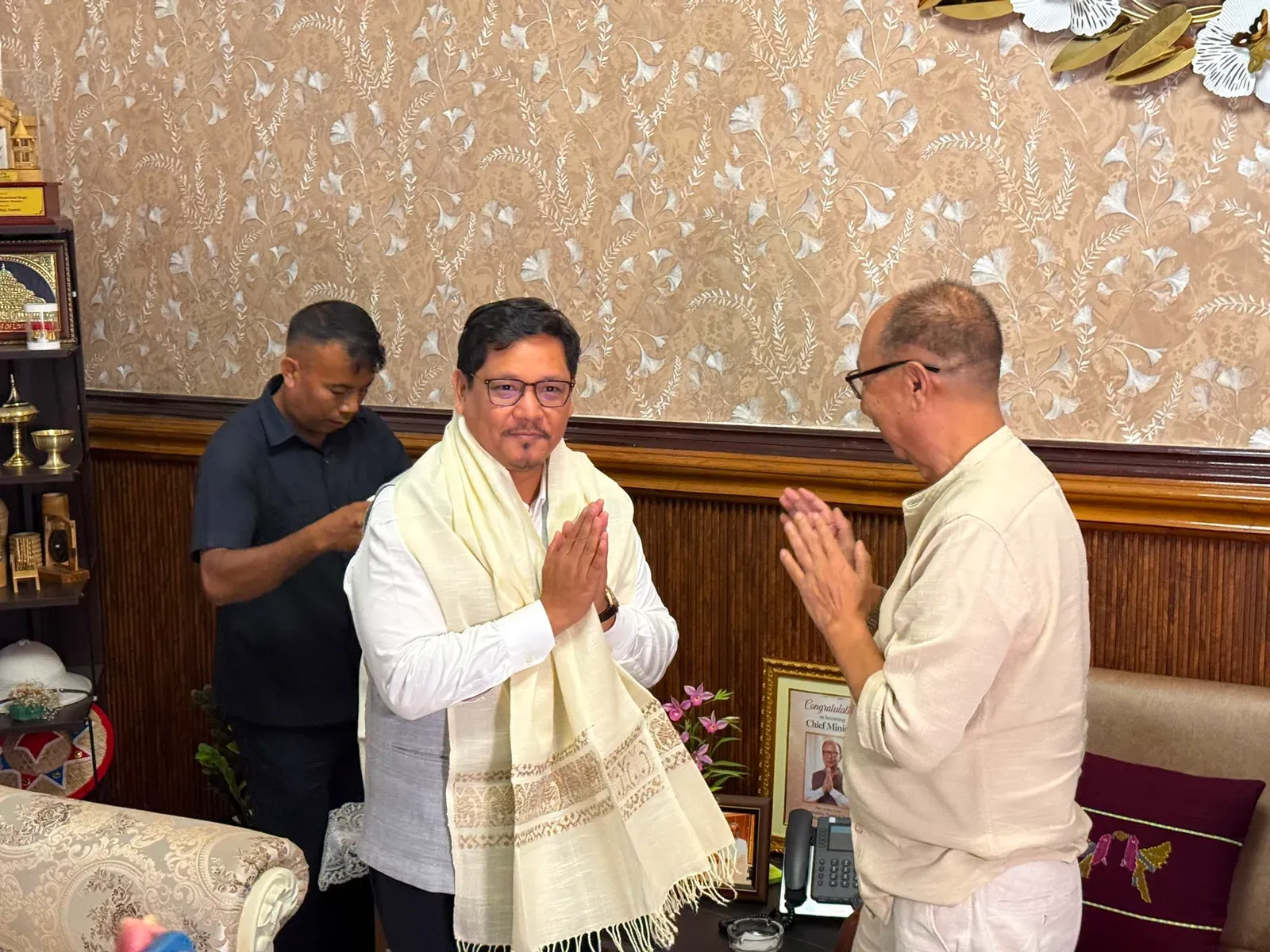 Conrad Sangma Meets Manipur CM in Imphal Over Northeast Concerns