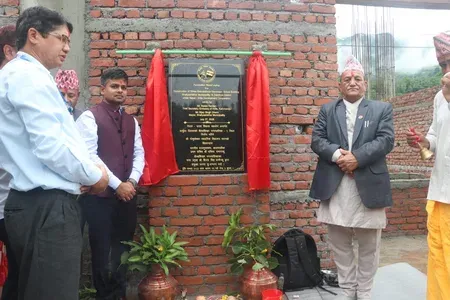 India-funded school building breaks ground in Nepal's Darchula district