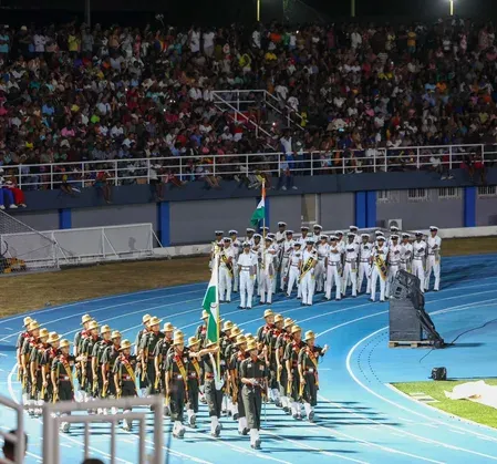 Indian Army, Navy march at Seychelles National Day as Modi attends as Guest of Honour
