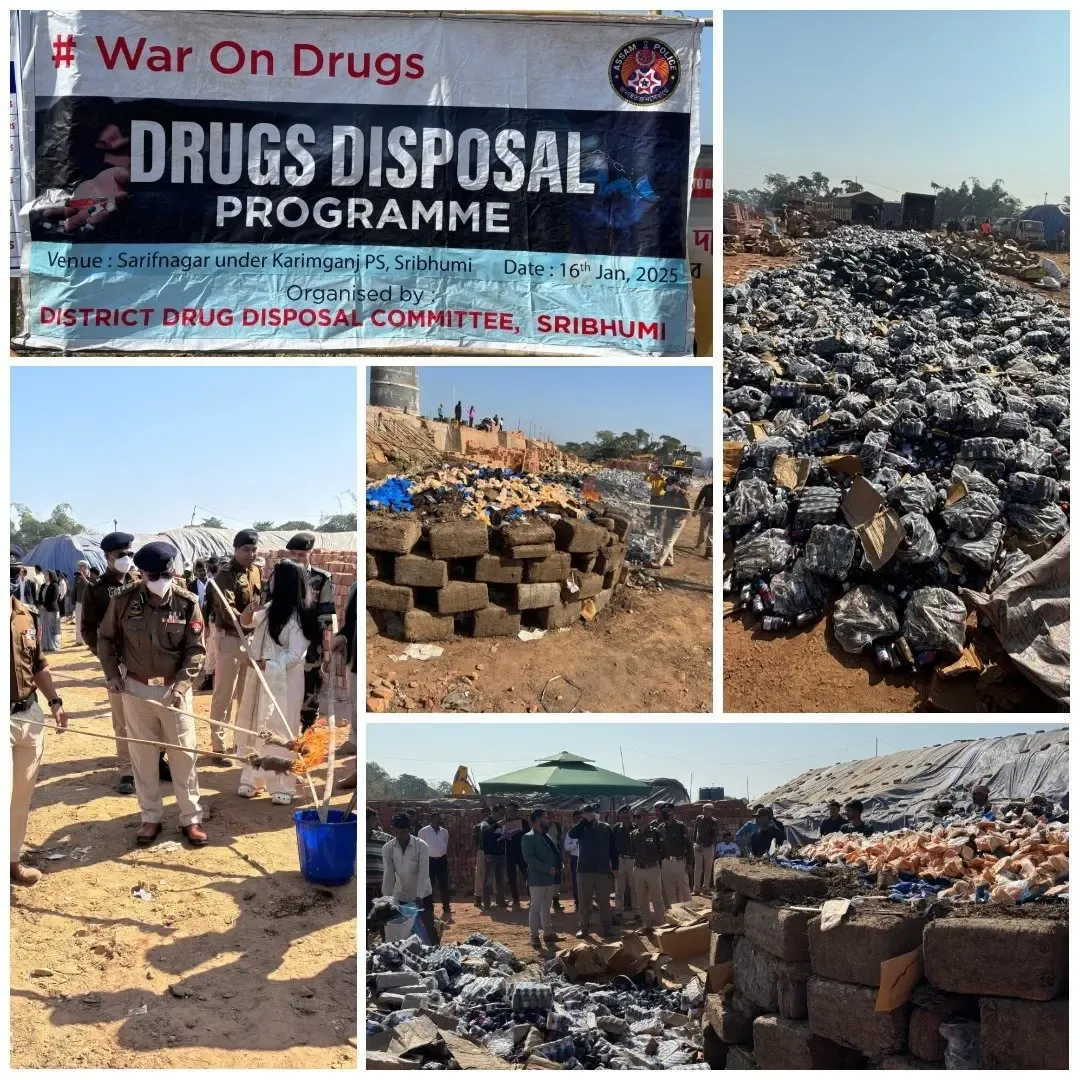 Authorities Eliminate Narcotics Worth Rs 156.84 Crores in Assam and 90,000 Ganja Plants in Tripura