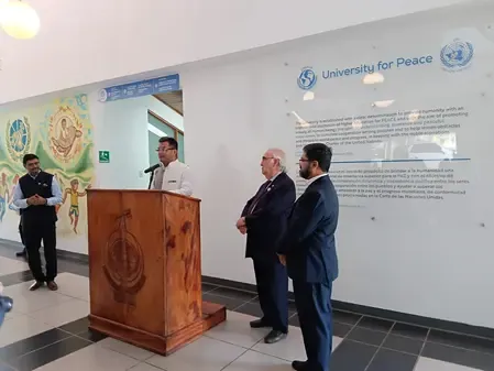 Pabitra Margherita inaugurates Vasudhaiva Kutumbakam Wall at Costa Rica's University of Peace