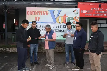 Is the Counting of Votes Underway in Mizoram Bypolls?