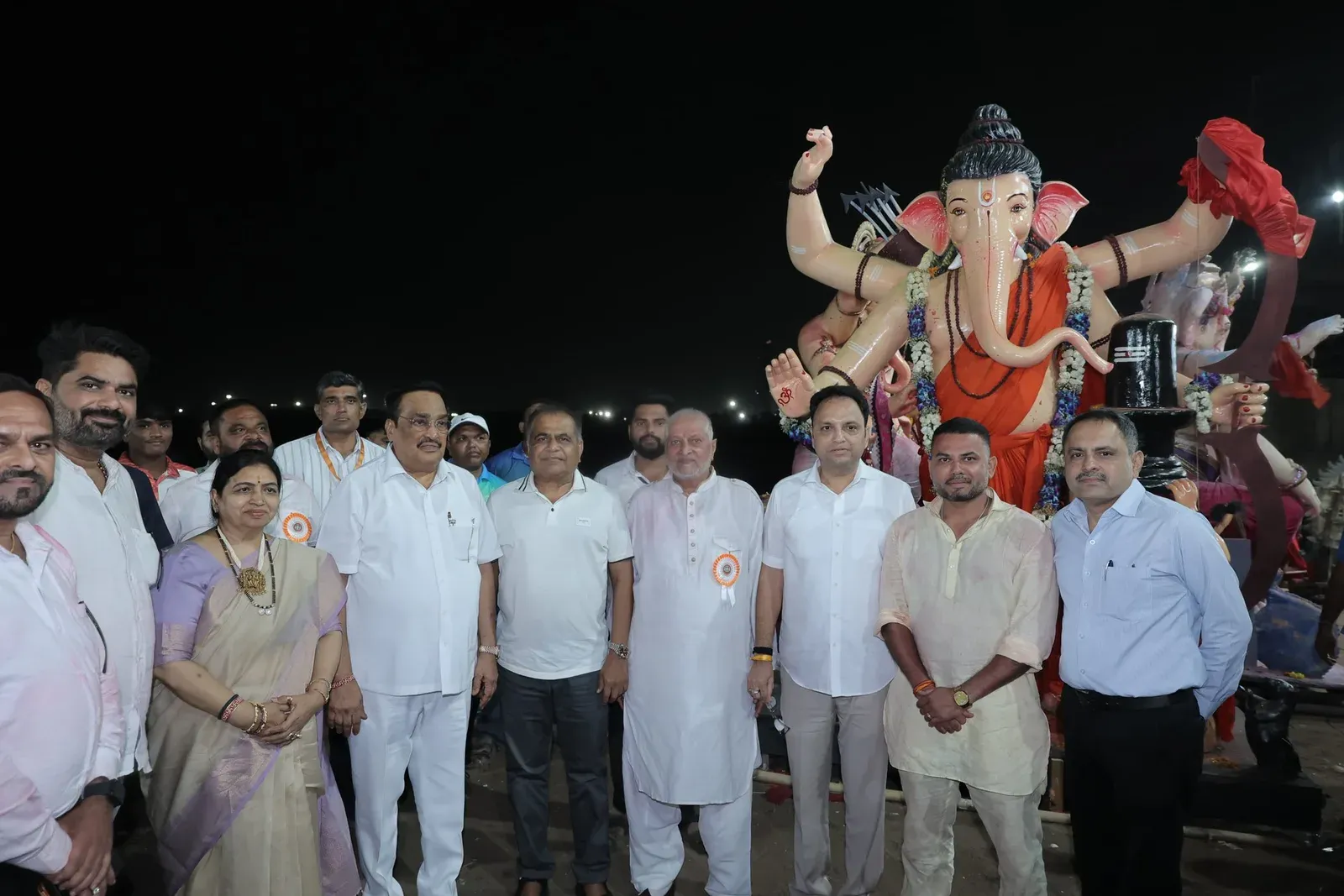 CR Paatil Reviews Ganesh Visarjan Safety at Surat's Magdalla Port