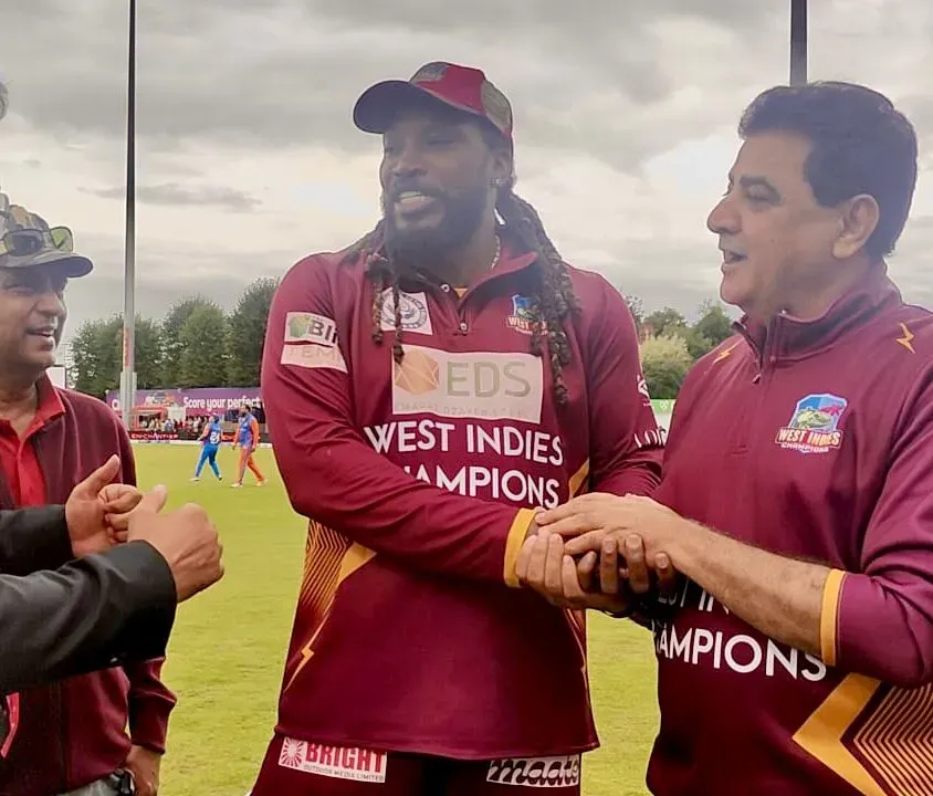 Did Cricket Legends Harbhajan, Raina, and Bravo Celebrate with the West Indies Champions?