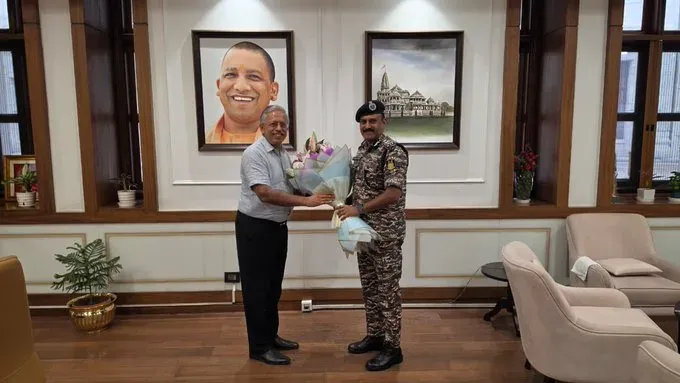 CRPF DG GP Singh holds security talks with UP Chief Secretary, police chief