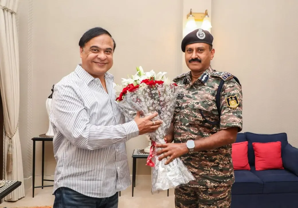 CRPF Director General Meets Assam Chief Minister Himanta Biswa Sarma