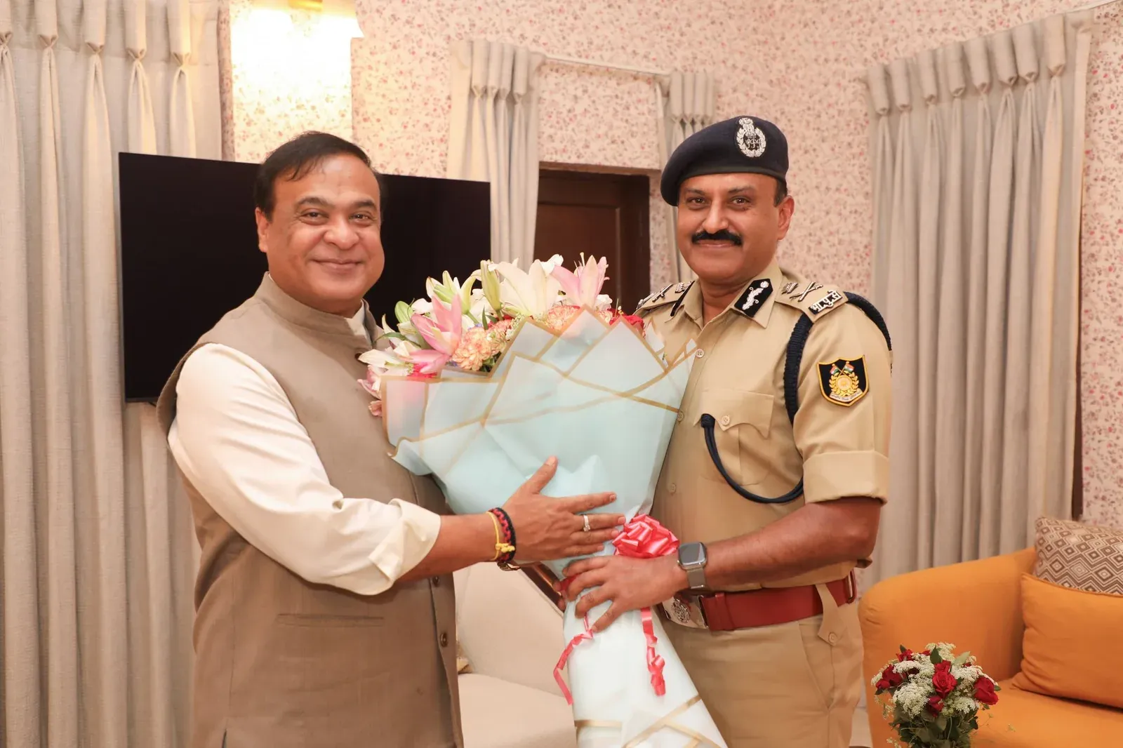 CRPF DG Calls on Assam CM Himanta in New Delhi