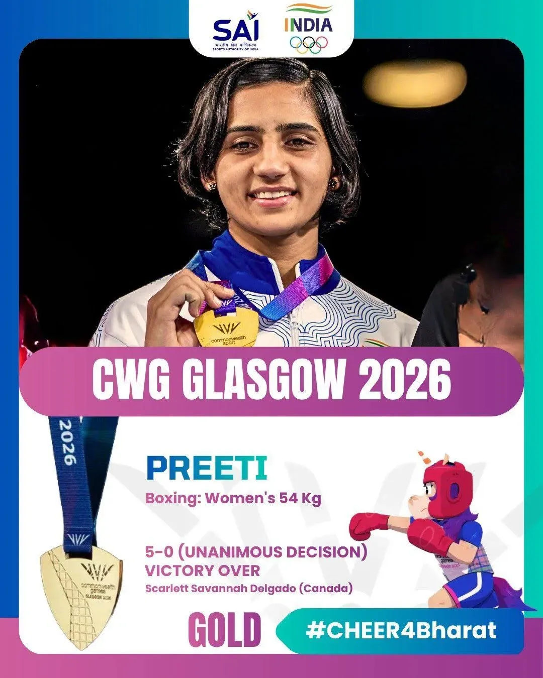 Culture Minister Shekhawat hails Preeti Pawar's CWG 2026 gold