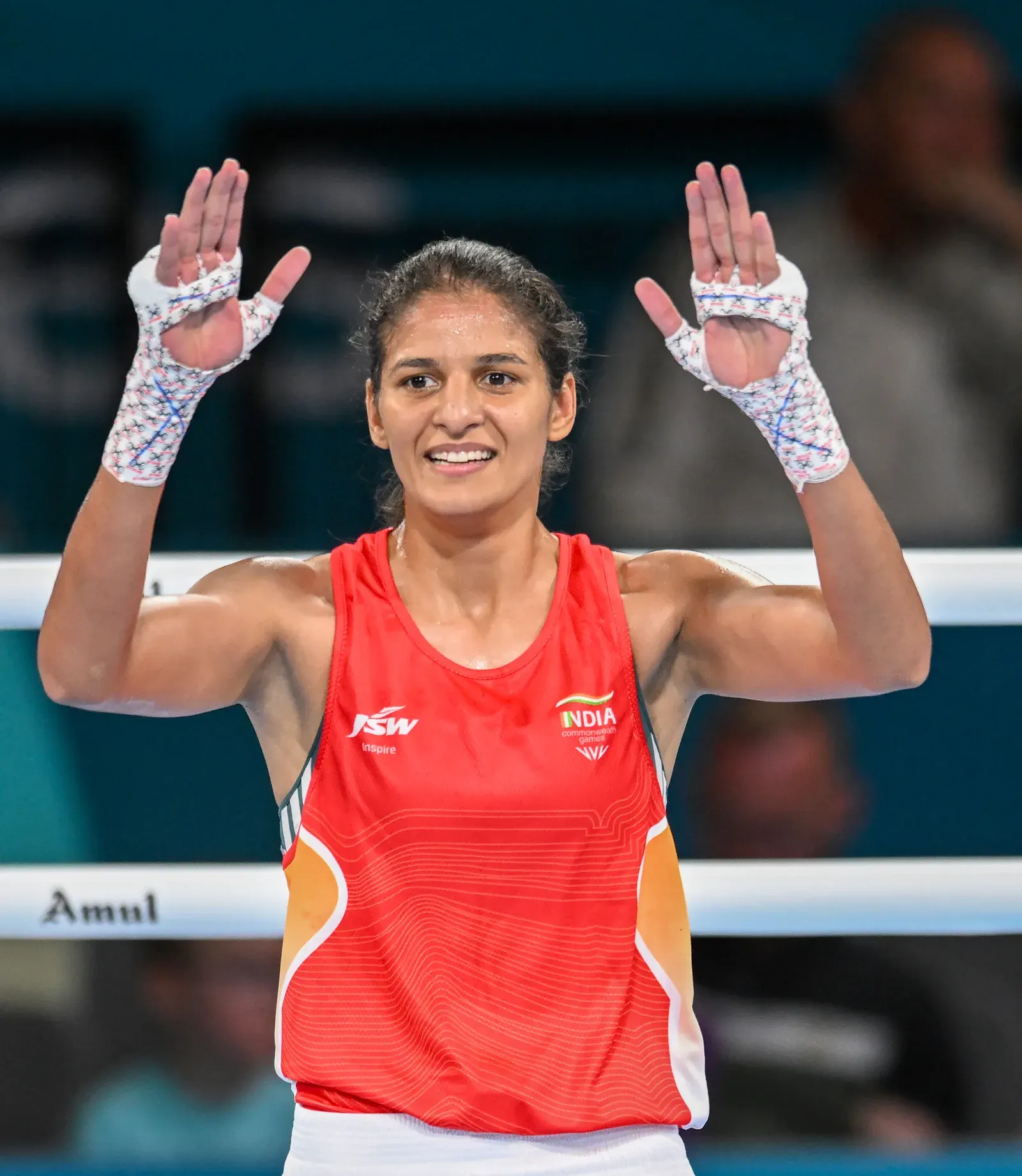 CWG 2026: Jaismine wins women's 57kg boxing gold with 5-0 rout of Walsh