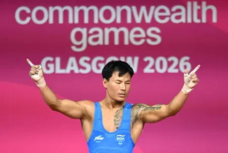 CWG 2026: Rishikanta Singh sets Snatch Games record, wins 60kg silver in Glasgow
