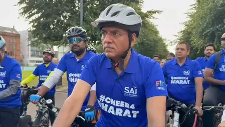 CWG 2026: Mandaviya, Indian diaspora launch 'Cheer 4 Bharat' cycling rally in Glasgow