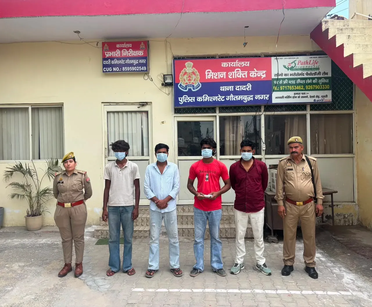 दादरी पुलिस ने फायरिंग-मारपीट मामले में चार वांछित आरोपी दबोचे, अवैध .32 बोर पिस्टल बरामद