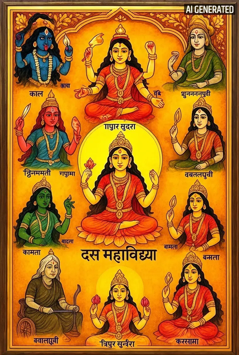 दशमहाविद्या: शाक्त परंपरा में मां आदिशक्ति के 10 दिव्य स्वरूप और उनका महत्व